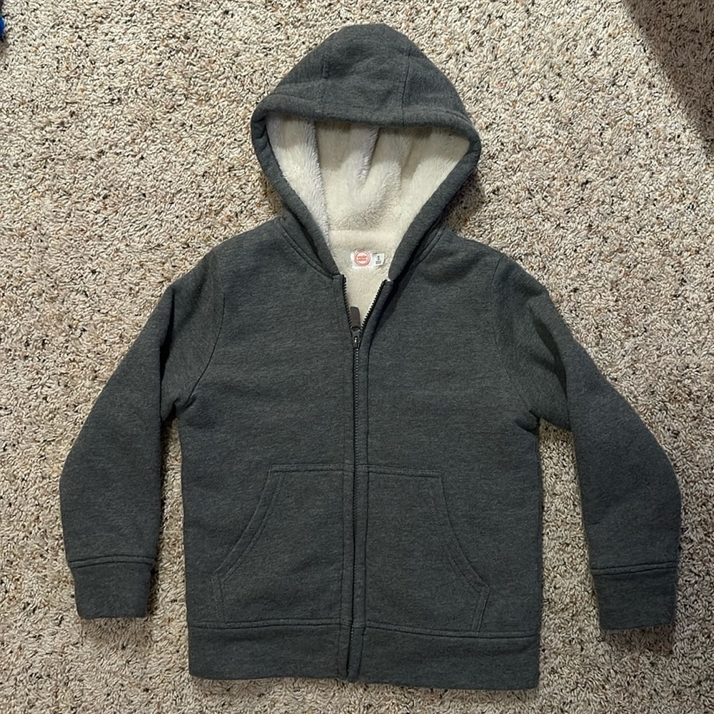 Boys Wonder Nation Sherpa hoodie. Size 8